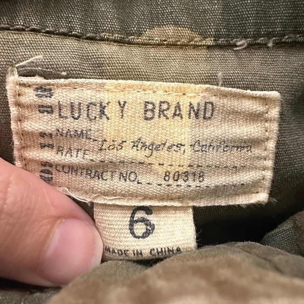 Lucky Brand camo print utility jacket
